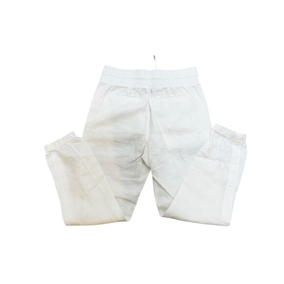 Athleta Cabo White Linen Jogger Size 4 - Picture 6 of 9